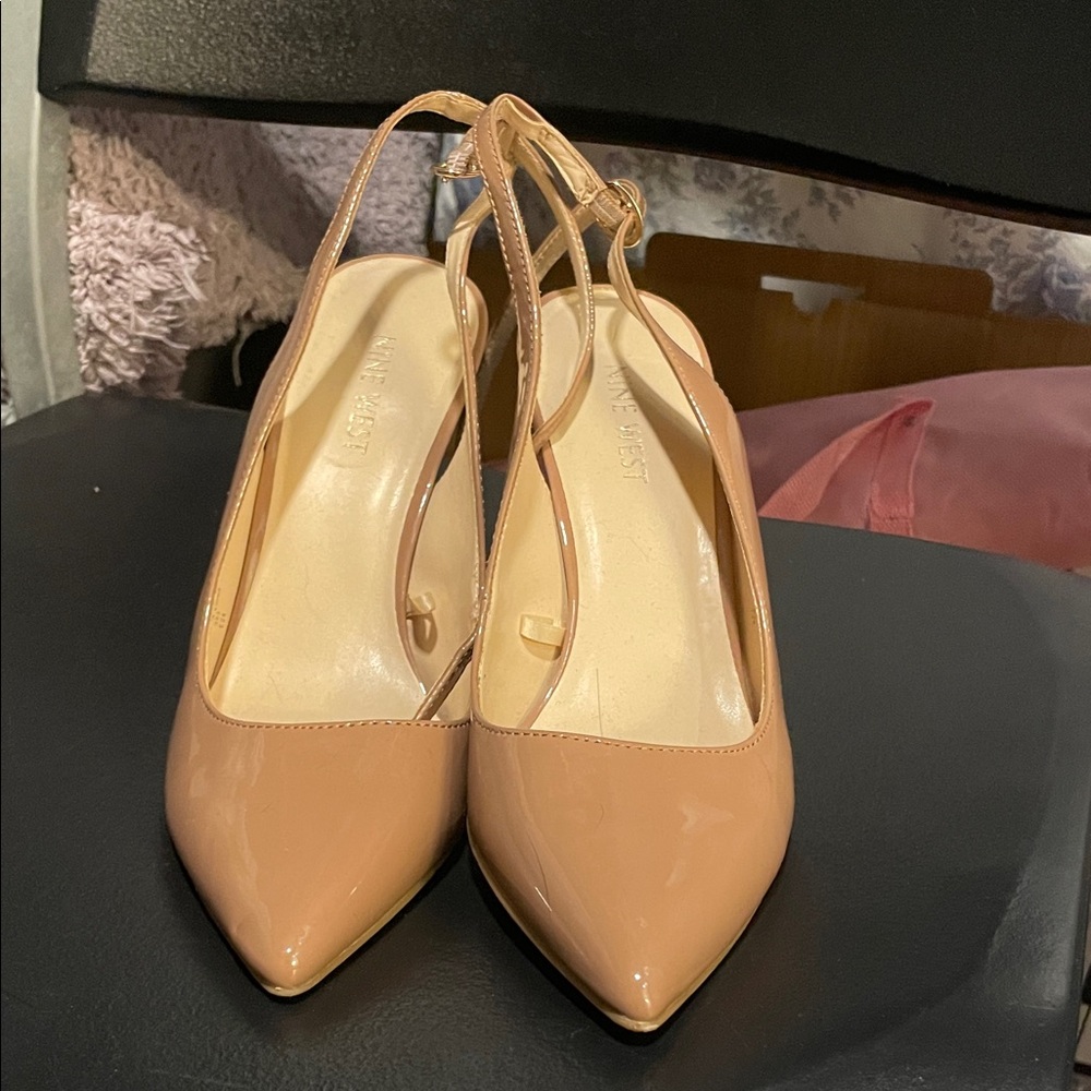 Nine West Beige Pointed Heels